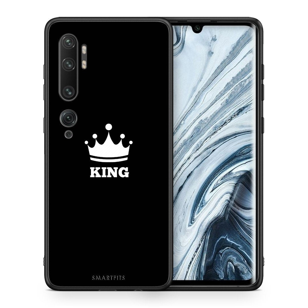 Θήκη Xiaomi Mi Note 10 Pro King Valentine από τη Smartfits με σχέδιο στο πίσω μέρος και μαύρο περίβλημα | Xiaomi Mi Note 10 Pro King Valentine case with colorful back and black bezels