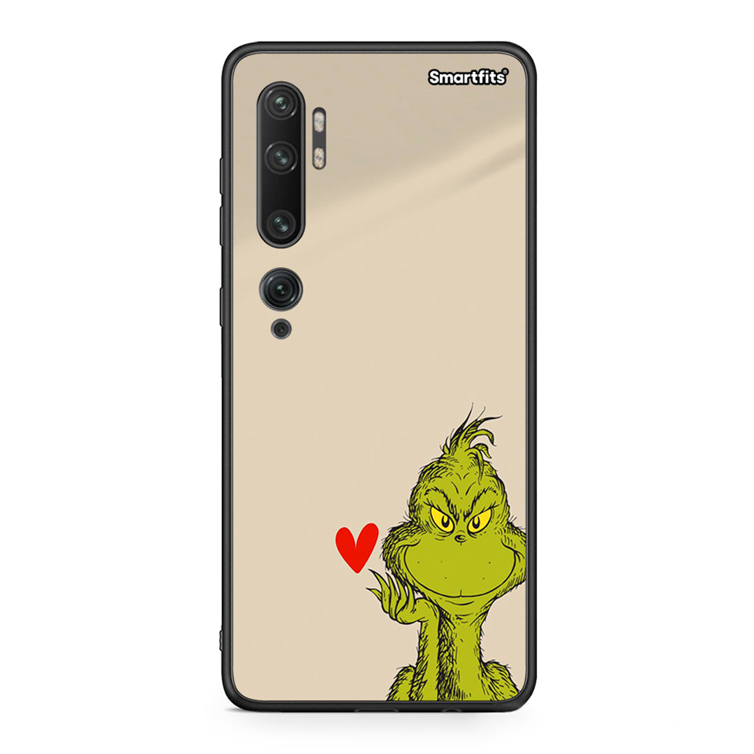 Xiaomi Mi Note 10 Pro Xmas Grinch θήκη από τη Smartfits με σχέδιο στο πίσω μέρος και μαύρο περίβλημα | Smartphone case with colorful back and black bezels by Smartfits