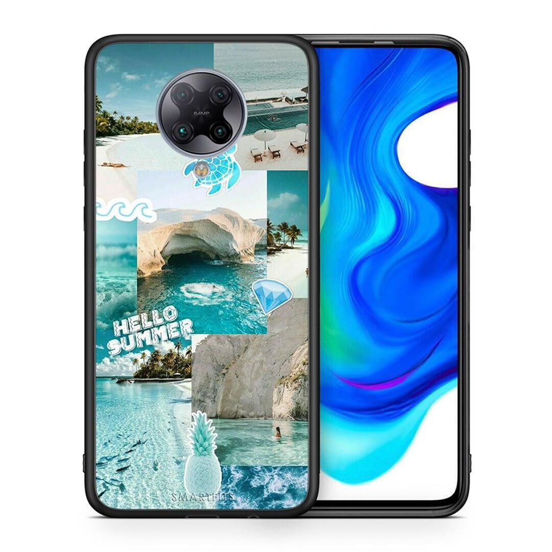 Θήκη Xiaomi Poco F2 Pro Aesthetic Summer από τη Smartfits με σχέδιο στο πίσω μέρος και μαύρο περίβλημα | Xiaomi Poco F2 Pro Aesthetic Summer case with colorful back and black bezels