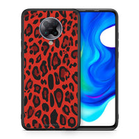 Thumbnail for Θήκη Xiaomi Poco F2 Pro Red Leopard Animal από τη Smartfits με σχέδιο στο πίσω μέρος και μαύρο περίβλημα | Xiaomi Poco F2 Pro Red Leopard Animal case with colorful back and black bezels