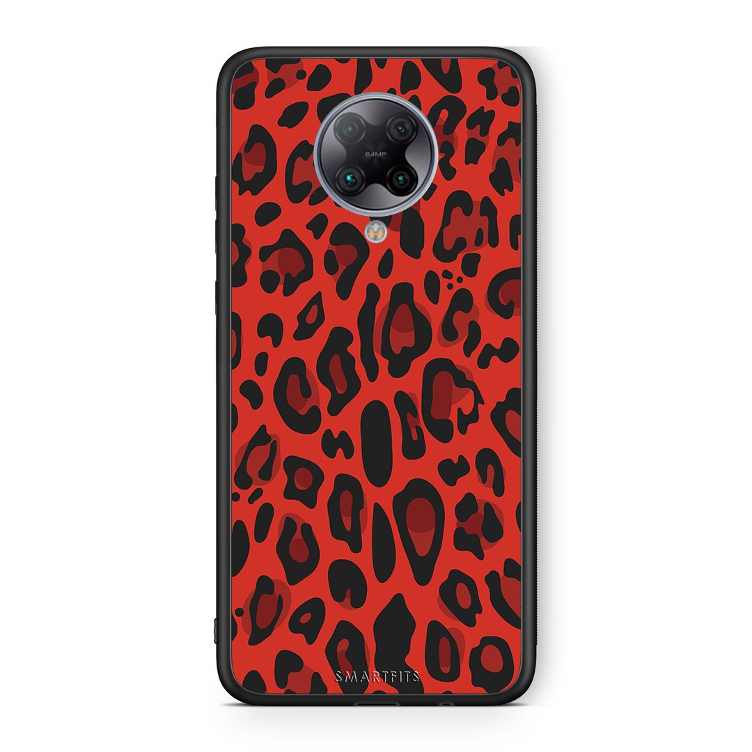 4 - Xiaomi Poco F2 Pro Red Leopard Animal case, cover, bumper