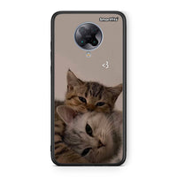 Thumbnail for Xiaomi Poco F2 Pro Cats In Love Θήκη από τη Smartfits με σχέδιο στο πίσω μέρος και μαύρο περίβλημα | Smartphone case with colorful back and black bezels by Smartfits