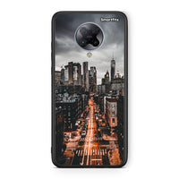 Thumbnail for Xiaomi Poco F2 Pro City Lights θήκη από τη Smartfits με σχέδιο στο πίσω μέρος και μαύρο περίβλημα | Smartphone case with colorful back and black bezels by Smartfits