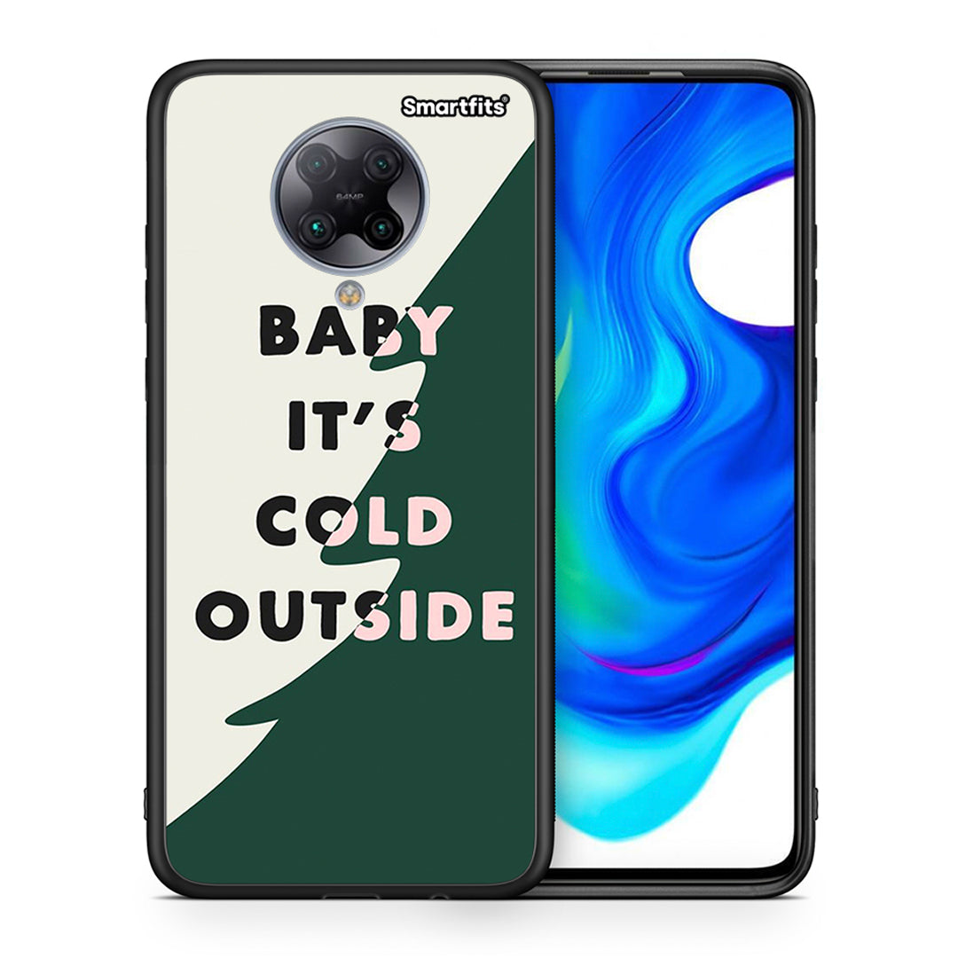 Θήκη Xiaomi Poco F2 Pro Cold Outside από τη Smartfits με σχέδιο στο πίσω μέρος και μαύρο περίβλημα | Xiaomi Poco F2 Pro Cold Outside case with colorful back and black bezels