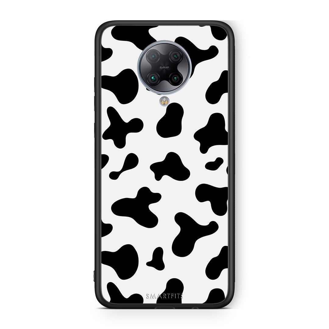 Xiaomi Poco F2 Pro Cow Print θήκη από τη Smartfits με σχέδιο στο πίσω μέρος και μαύρο περίβλημα | Smartphone case with colorful back and black bezels by Smartfits