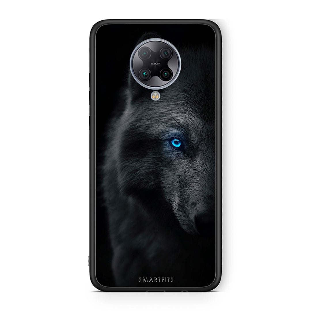 Xiaomi Poco F2 Pro Dark Wolf θήκη από τη Smartfits με σχέδιο στο πίσω μέρος και μαύρο περίβλημα | Smartphone case with colorful back and black bezels by Smartfits