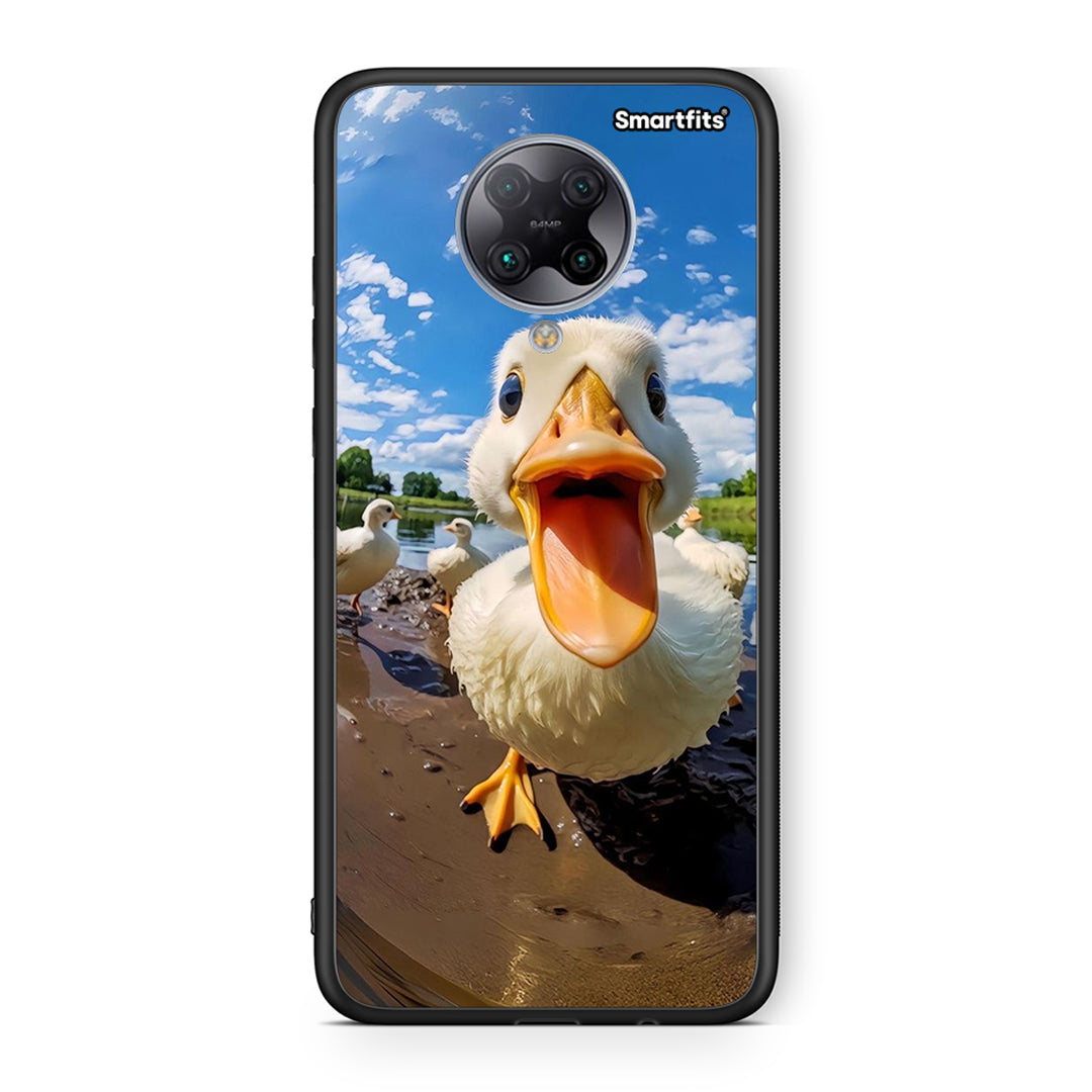 Xiaomi Poco F2 Pro Duck Face θήκη από τη Smartfits με σχέδιο στο πίσω μέρος και μαύρο περίβλημα | Smartphone case with colorful back and black bezels by Smartfits
