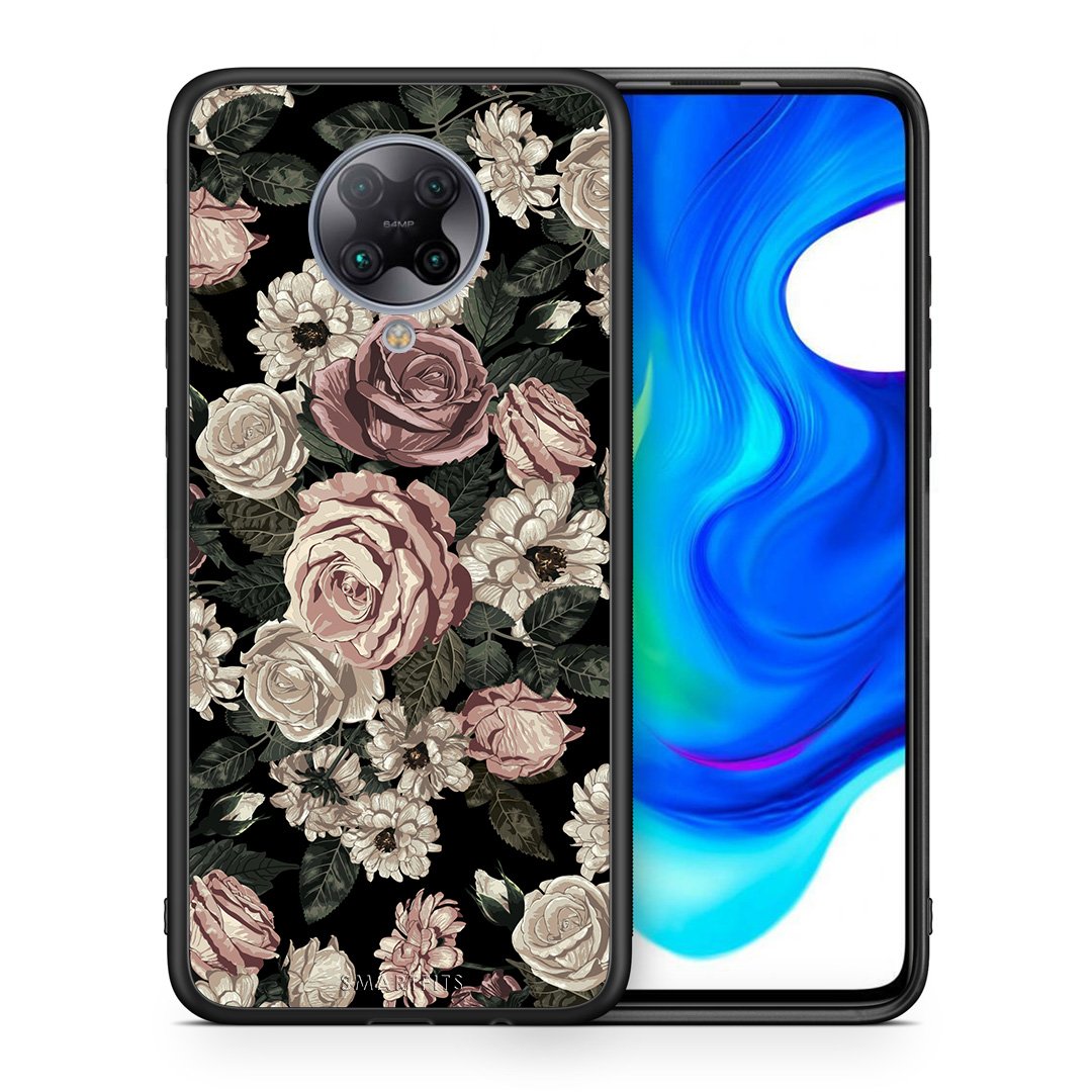 Θήκη Xiaomi Poco F2 Pro Wild Roses Flower από τη Smartfits με σχέδιο στο πίσω μέρος και μαύρο περίβλημα | Xiaomi Poco F2 Pro Wild Roses Flower case with colorful back and black bezels