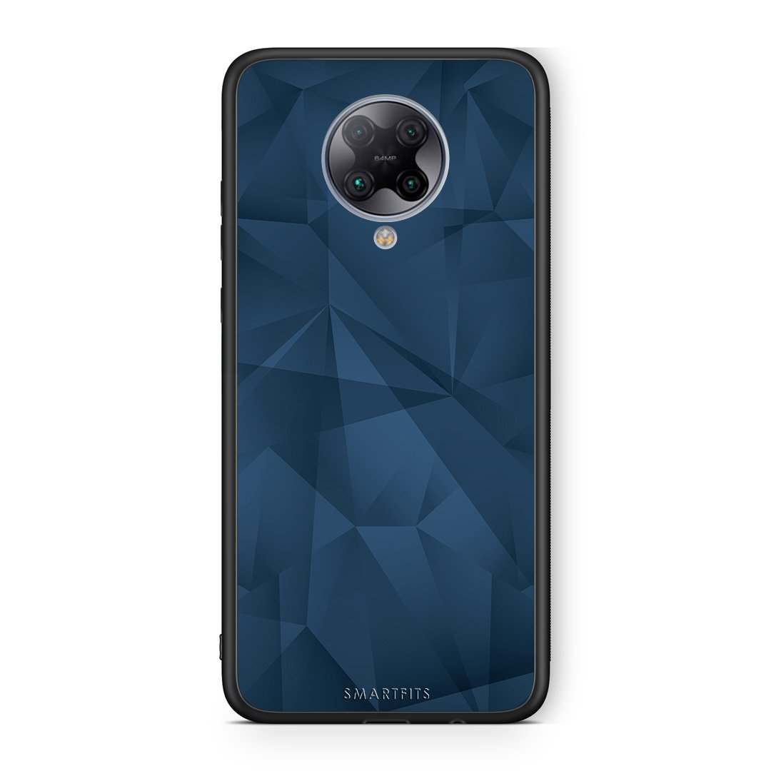 39 - Xiaomi Poco F2 Pro  Blue Abstract Geometric case, cover, bumper