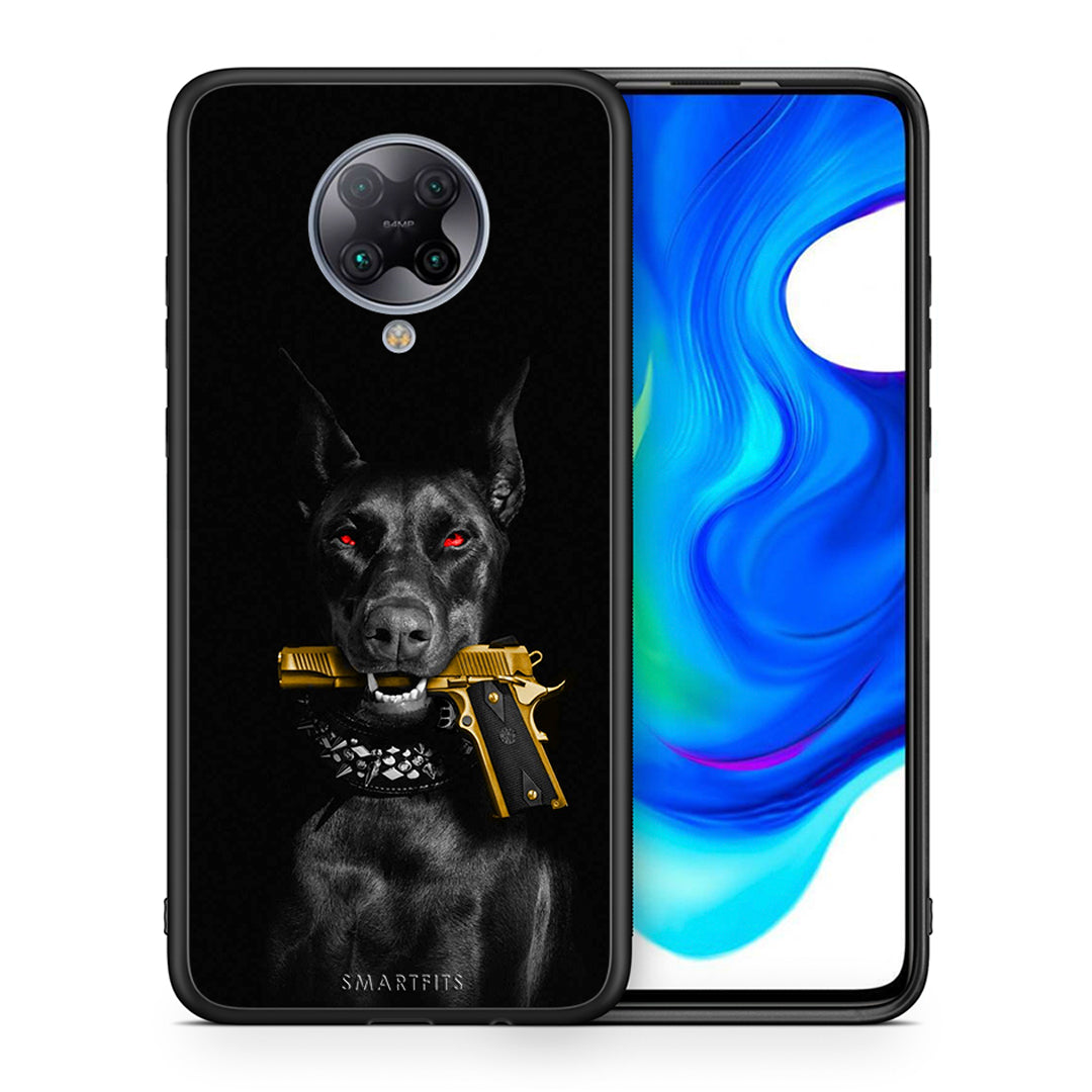 Θήκη Αγίου Βαλεντίνου Xiaomi Poco F2 Pro Golden Gun από τη Smartfits με σχέδιο στο πίσω μέρος και μαύρο περίβλημα | Xiaomi Poco F2 Pro Golden Gun case with colorful back and black bezels