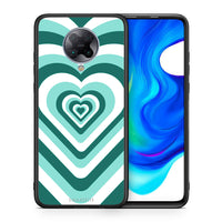 Thumbnail for Θήκη Xiaomi Poco F2 Pro Green Hearts από τη Smartfits με σχέδιο στο πίσω μέρος και μαύρο περίβλημα | Xiaomi Poco F2 Pro Green Hearts case with colorful back and black bezels