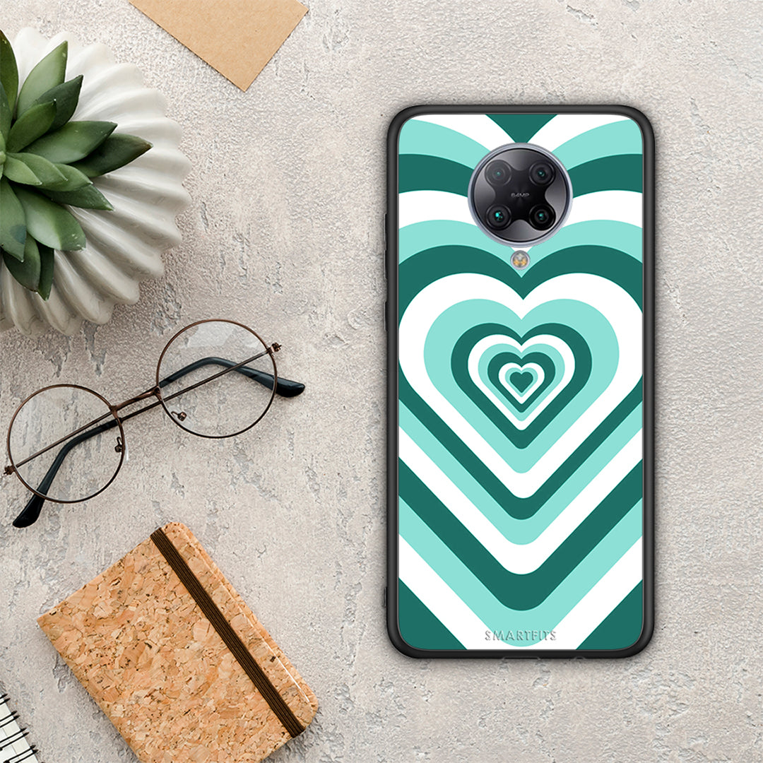 Green Hearts - Xiaomi Poco F2 Pro case