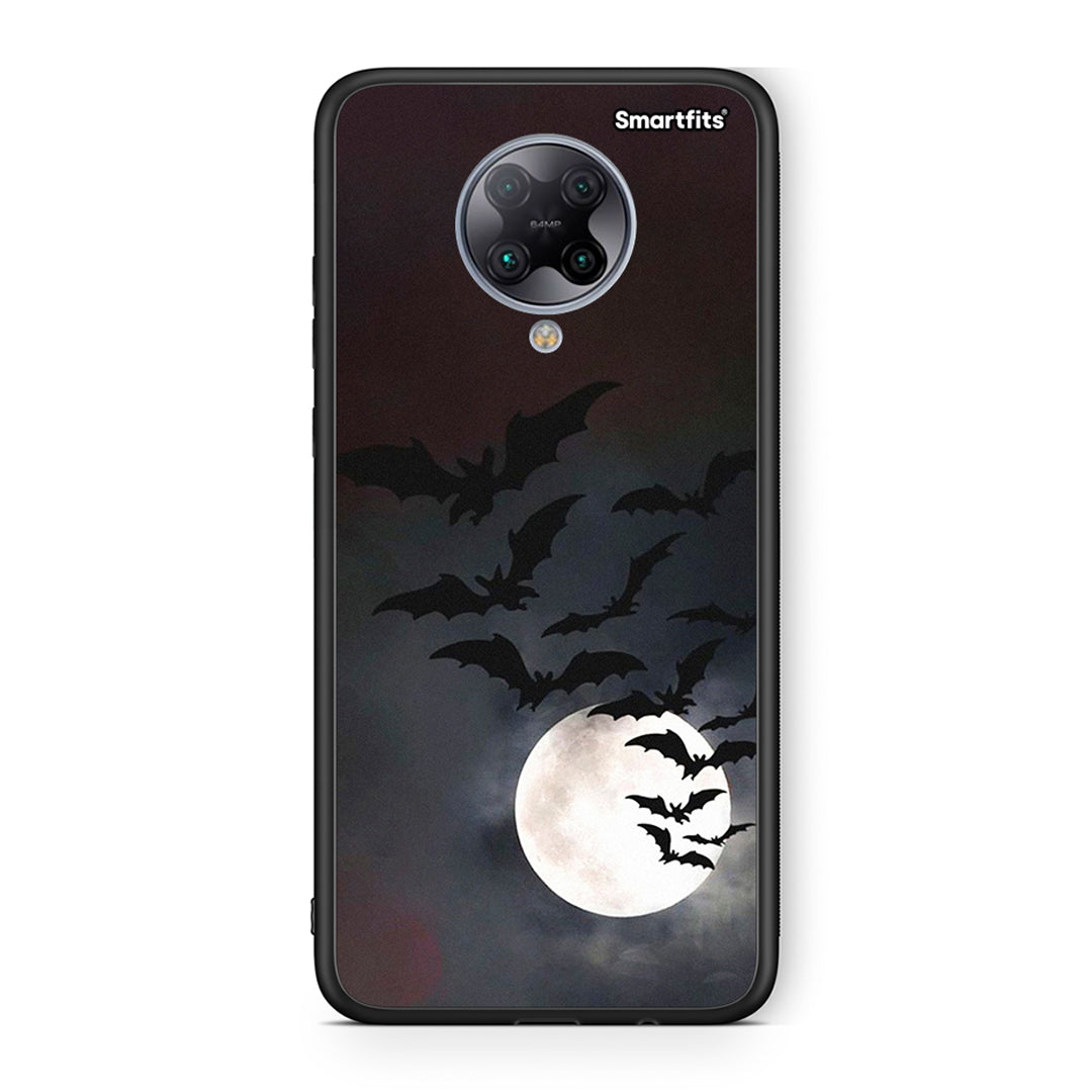 Xiaomi Poco F2 Pro Halloween Bat Night Θήκη από τη Smartfits με σχέδιο στο πίσω μέρος και μαύρο περίβλημα | Smartphone case with colorful back and black bezels by Smartfits