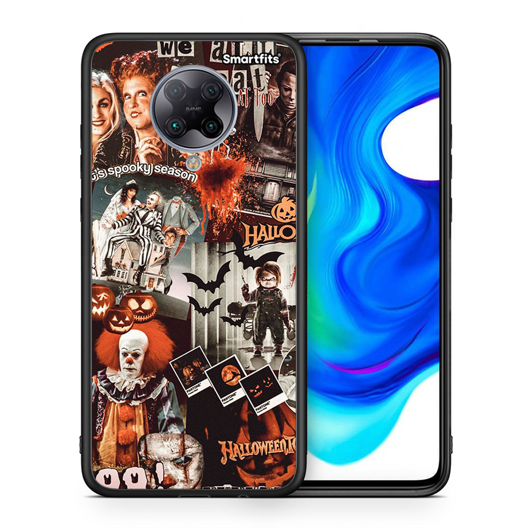 Θήκη Xiaomi Poco F2 Pro Halloween Spooky Season από τη Smartfits με σχέδιο στο πίσω μέρος και μαύρο περίβλημα | Xiaomi Poco F2 Pro Halloween Spooky Season case with colorful back and black bezels