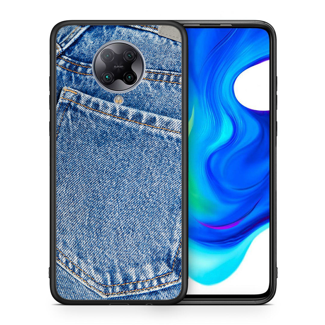 Θήκη Xiaomi Poco F2 Pro Jeans Pocket από τη Smartfits με σχέδιο στο πίσω μέρος και μαύρο περίβλημα | Xiaomi Poco F2 Pro Jeans Pocket case with colorful back and black bezels