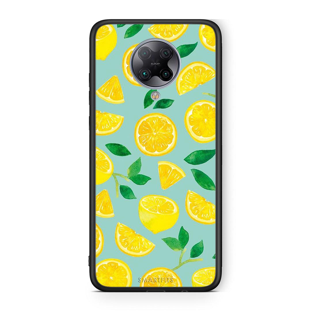 Xiaomi Poco F2 Pro Lemons θήκη από τη Smartfits με σχέδιο στο πίσω μέρος και μαύρο περίβλημα | Smartphone case with colorful back and black bezels by Smartfits