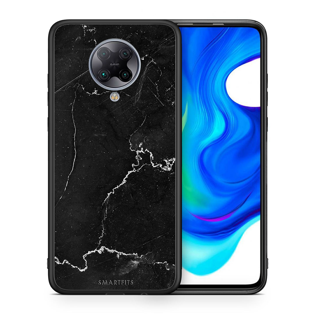 Θήκη Xiaomi Poco F2 Pro Marble Black από τη Smartfits με σχέδιο στο πίσω μέρος και μαύρο περίβλημα | Xiaomi Poco F2 Pro Marble Black case with colorful back and black bezels