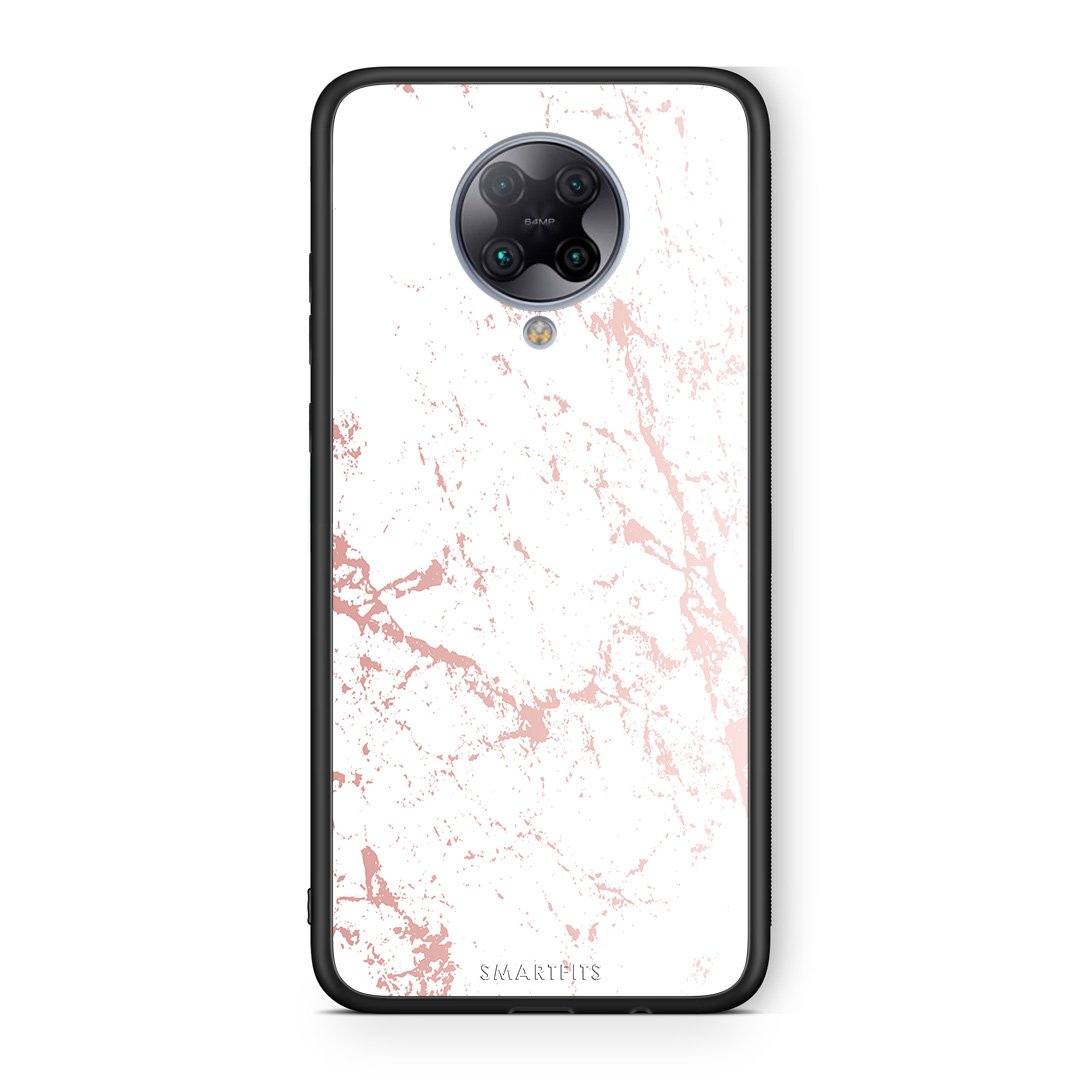 116 - Xiaomi Poco F2 Pro  Pink Splash Marble case, cover, bumper
