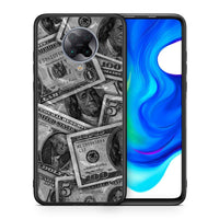 Thumbnail for Θήκη Xiaomi Poco F2 Pro Money Dollars από τη Smartfits με σχέδιο στο πίσω μέρος και μαύρο περίβλημα | Xiaomi Poco F2 Pro Money Dollars case with colorful back and black bezels