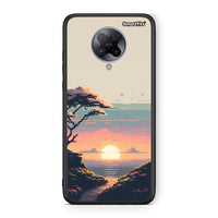 Thumbnail for Xiaomi Poco F2 Pro Pixel Sunset Θήκη από τη Smartfits με σχέδιο στο πίσω μέρος και μαύρο περίβλημα | Smartphone case with colorful back and black bezels by Smartfits