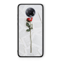 Thumbnail for Xiaomi Poco F2 Pro Red Rose θήκη από τη Smartfits με σχέδιο στο πίσω μέρος και μαύρο περίβλημα | Smartphone case with colorful back and black bezels by Smartfits
