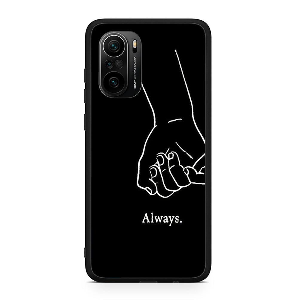 Xiaomi Poco F3 Always & Forever 1 Θήκη Αγίου Βαλεντίνου από τη Smartfits με σχέδιο στο πίσω μέρος και μαύρο περίβλημα | Smartphone case with colorful back and black bezels by Smartfits