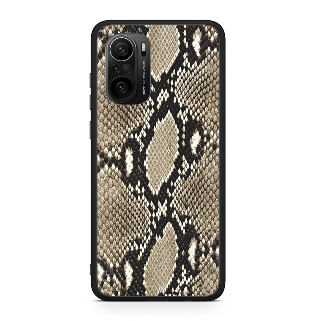 Xiaomi Mi 11i Fashion Snake Animal θήκη από τη Smartfits με σχέδιο στο πίσω μέρος και μαύρο περίβλημα | Smartphone case with colorful back and black bezels by Smartfits