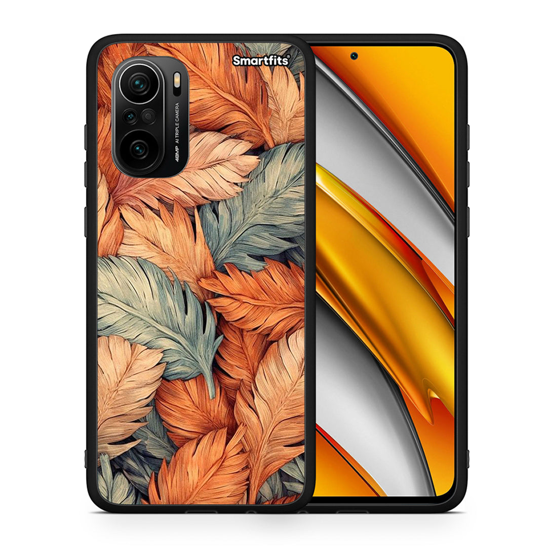 Θήκη Xiaomi Mi 11i Autumn Leaves από τη Smartfits με σχέδιο στο πίσω μέρος και μαύρο περίβλημα | Xiaomi Mi 11i Autumn Leaves case with colorful back and black bezels