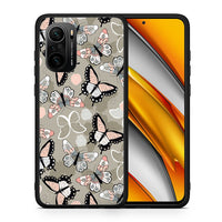 Thumbnail for Θήκη Xiaomi Mi 11i Butterflies Boho από τη Smartfits με σχέδιο στο πίσω μέρος και μαύρο περίβλημα | Xiaomi Mi 11i Butterflies Boho case with colorful back and black bezels