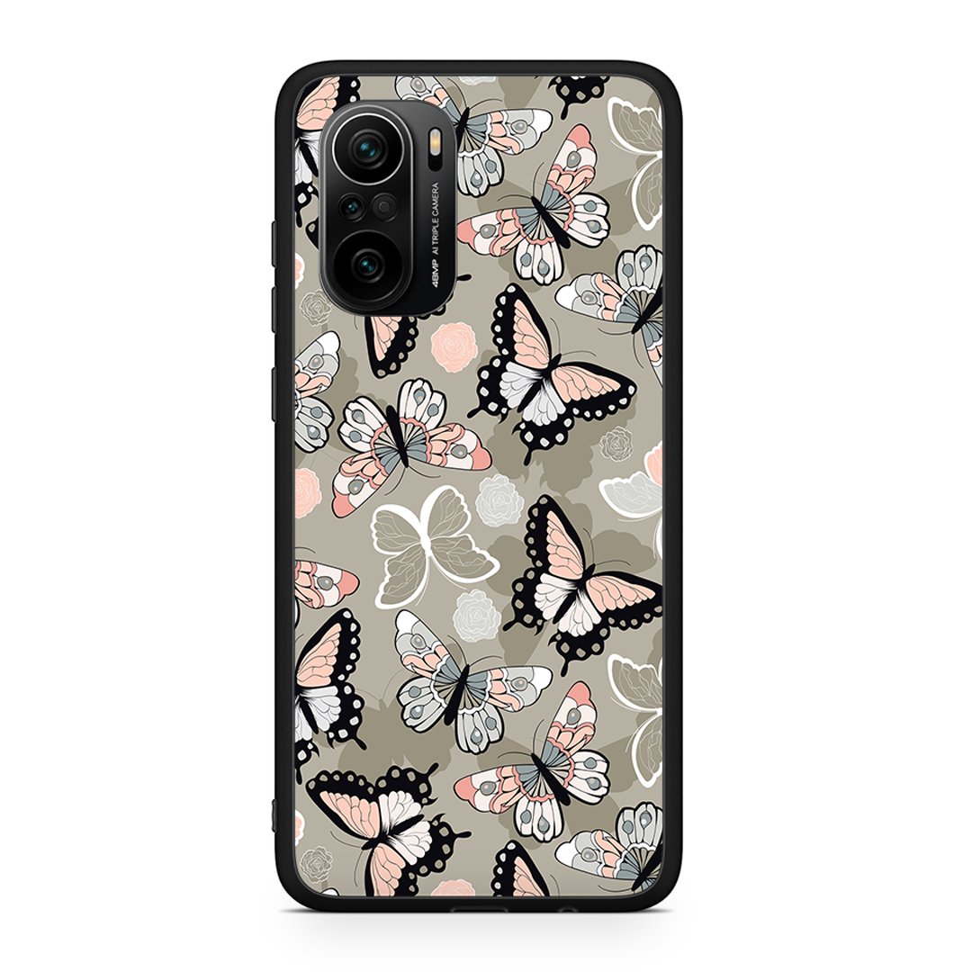 Xiaomi Mi 11i Butterflies Boho θήκη από τη Smartfits με σχέδιο στο πίσω μέρος και μαύρο περίβλημα | Smartphone case with colorful back and black bezels by Smartfits