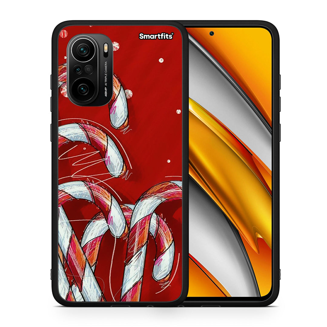 Θήκη Xiaomi Mi 11i Candy Cane από τη Smartfits με σχέδιο στο πίσω μέρος και μαύρο περίβλημα | Xiaomi Mi 11i Candy Cane case with colorful back and black bezels