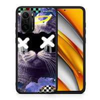 Thumbnail for Θήκη Xiaomi Mi 11i Cat Collage από τη Smartfits με σχέδιο στο πίσω μέρος και μαύρο περίβλημα | Xiaomi Mi 11i Cat Collage case with colorful back and black bezels