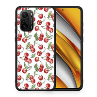 Thumbnail for Θήκη Xiaomi Poco F3 Cherry Summer από τη Smartfits με σχέδιο στο πίσω μέρος και μαύρο περίβλημα | Xiaomi Poco F3 Cherry Summer case with colorful back and black bezels