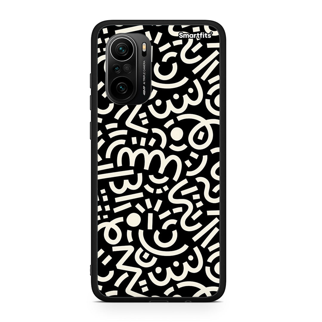 Xiaomi Mi 11i Doodle Art Θήκη από τη Smartfits με σχέδιο στο πίσω μέρος και μαύρο περίβλημα | Smartphone case with colorful back and black bezels by Smartfits