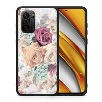 Thumbnail for Θήκη Xiaomi Poco F3 Bouquet Floral από τη Smartfits με σχέδιο στο πίσω μέρος και μαύρο περίβλημα | Xiaomi Poco F3 Bouquet Floral case with colorful back and black bezels