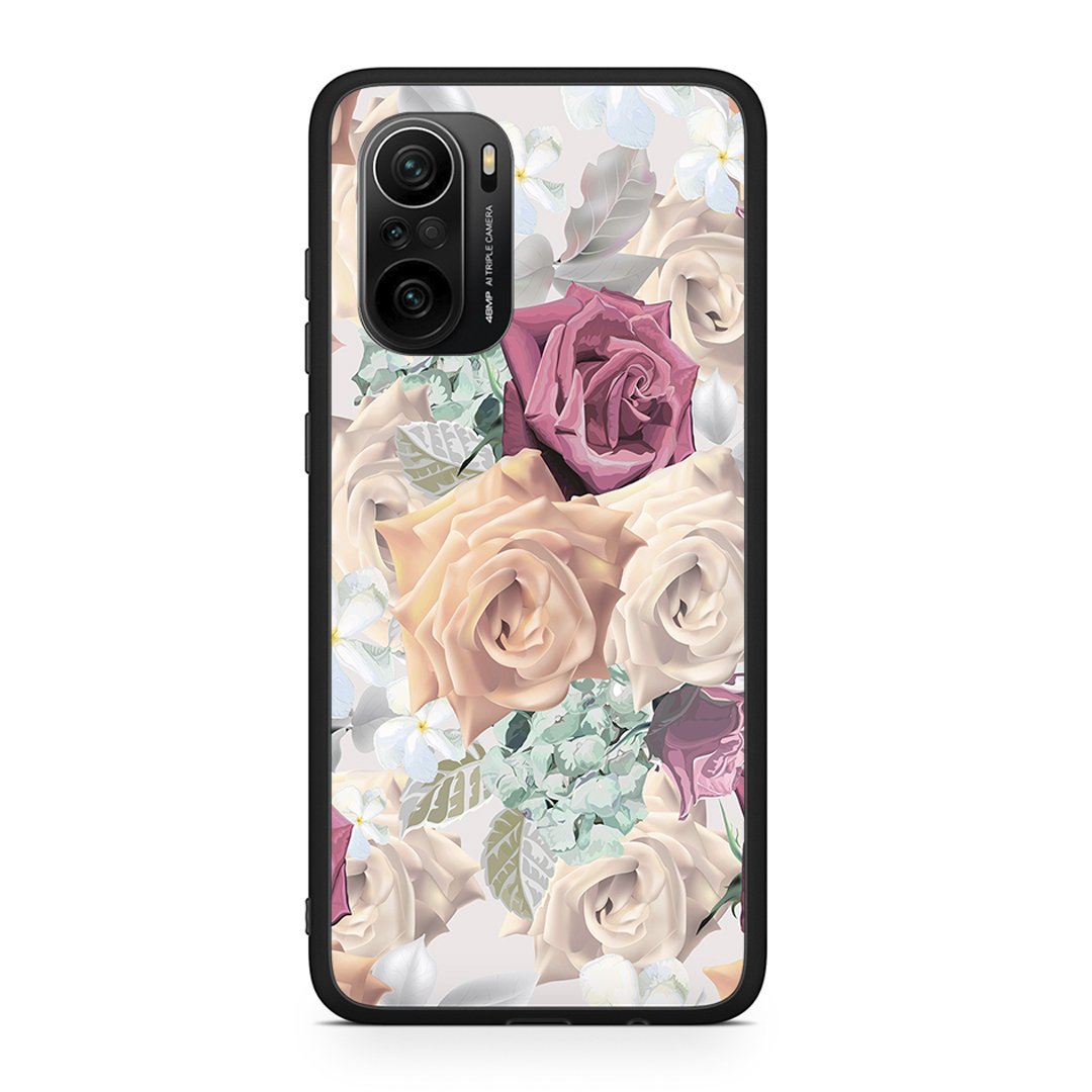 Xiaomi Poco F3 Bouquet Floral θήκη από τη Smartfits με σχέδιο στο πίσω μέρος και μαύρο περίβλημα | Smartphone case with colorful back and black bezels by Smartfits