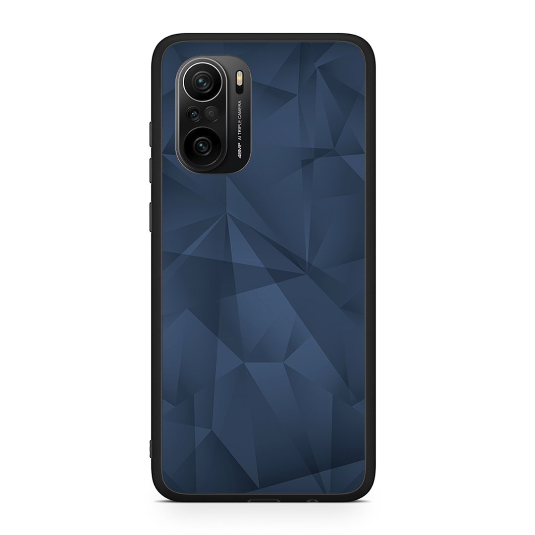 Xiaomi Mi 11i Blue Abstract Geometric θήκη από τη Smartfits με σχέδιο στο πίσω μέρος και μαύρο περίβλημα | Smartphone case with colorful back and black bezels by Smartfits