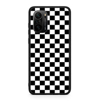 Thumbnail for Xiaomi Poco F3 Squares Geometric θήκη από τη Smartfits με σχέδιο στο πίσω μέρος και μαύρο περίβλημα | Smartphone case with colorful back and black bezels by Smartfits