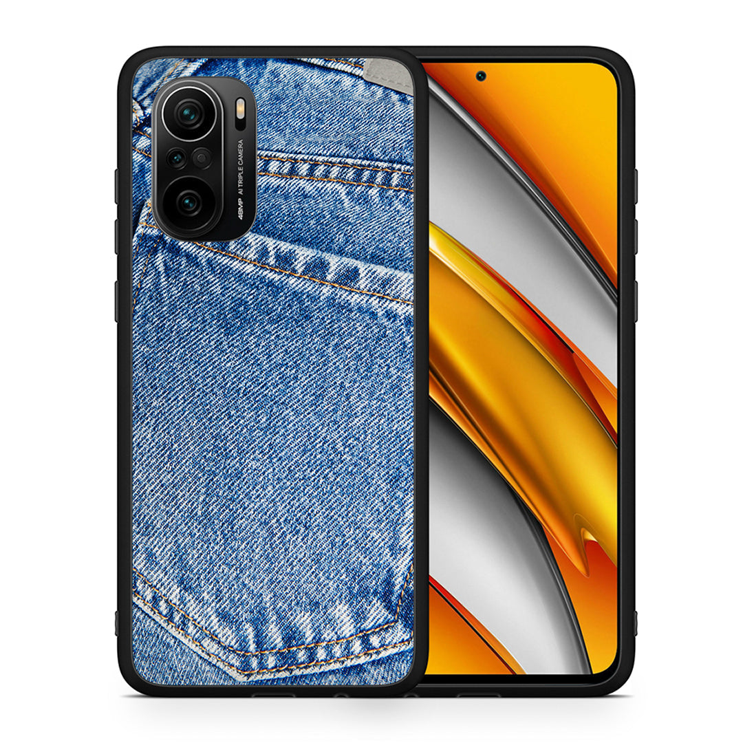 Θήκη Xiaomi Mi 11i Jeans Pocket από τη Smartfits με σχέδιο στο πίσω μέρος και μαύρο περίβλημα | Xiaomi Mi 11i Jeans Pocket case with colorful back and black bezels