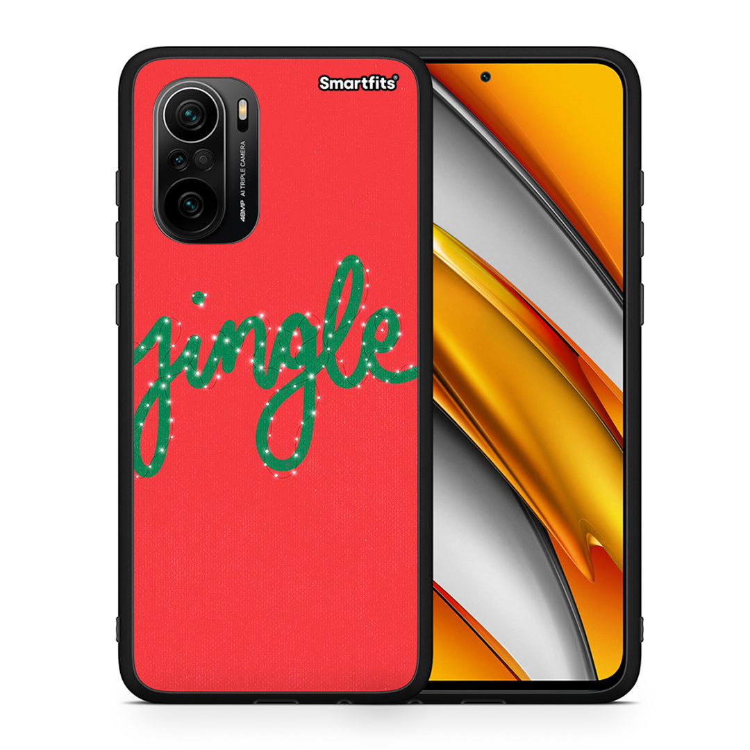 Θήκη Xiaomi Mi 11i Jingle Xmas από τη Smartfits με σχέδιο στο πίσω μέρος και μαύρο περίβλημα | Xiaomi Mi 11i Jingle Xmas case with colorful back and black bezels