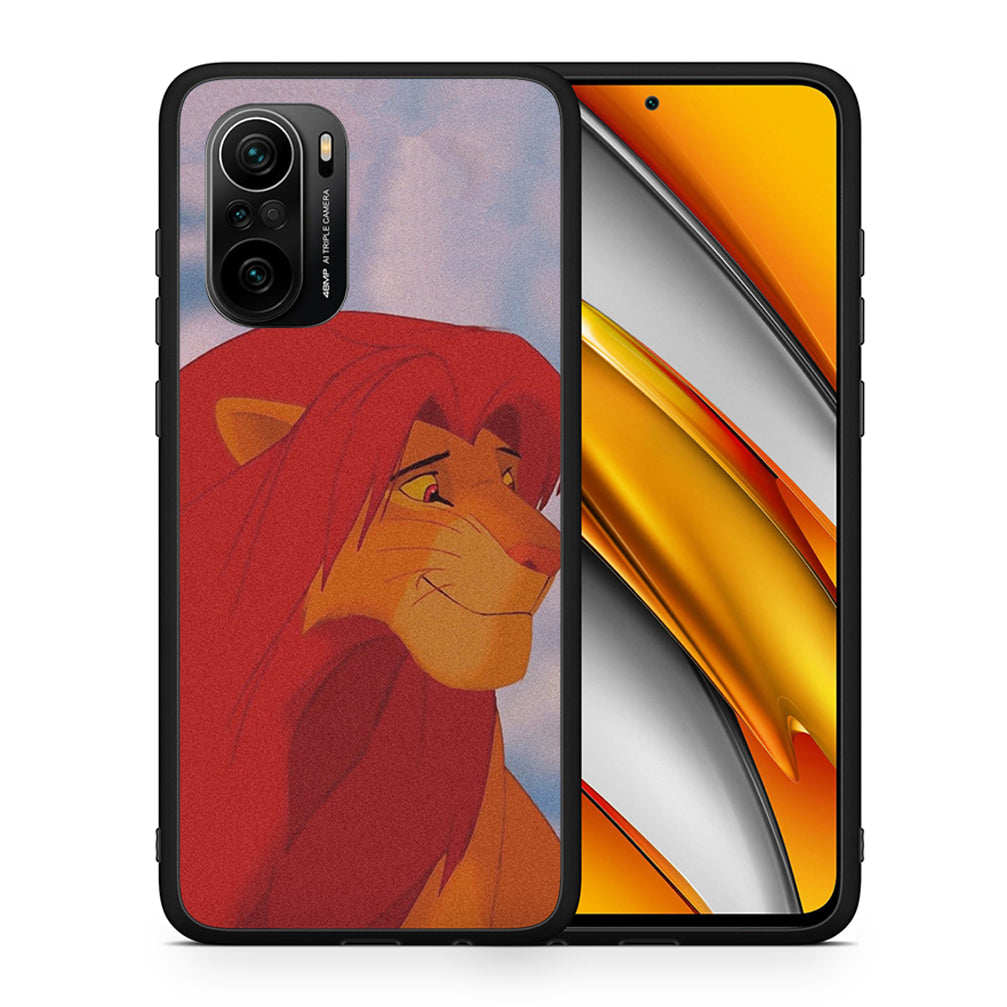 Θήκη Αγίου Βαλεντίνου Xiaomi Mi 11i Lion Love 1 από τη Smartfits με σχέδιο στο πίσω μέρος και μαύρο περίβλημα | Xiaomi Mi 11i Lion Love 1 case with colorful back and black bezels