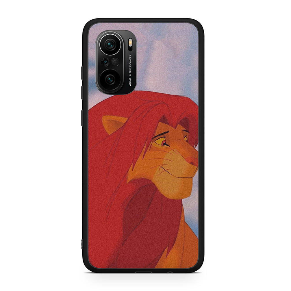 Xiaomi Mi 11i Lion Love 1 Θήκη Αγίου Βαλεντίνου από τη Smartfits με σχέδιο στο πίσω μέρος και μαύρο περίβλημα | Smartphone case with colorful back and black bezels by Smartfits