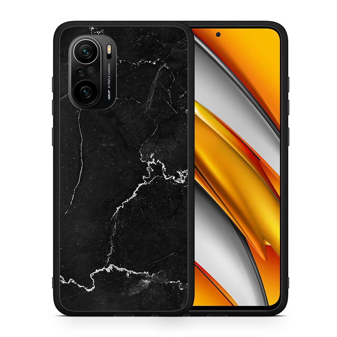 Θήκη Xiaomi Mi 11i Marble Black από τη Smartfits με σχέδιο στο πίσω μέρος και μαύρο περίβλημα | Xiaomi Mi 11i Marble Black case with colorful back and black bezels