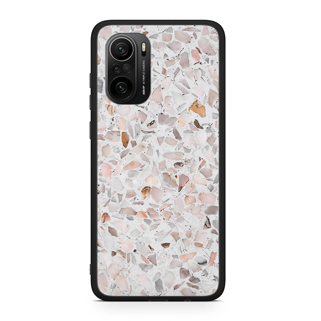 Xiaomi Mi 11i Marble Terrazzo θήκη από τη Smartfits με σχέδιο στο πίσω μέρος και μαύρο περίβλημα | Smartphone case with colorful back and black bezels by Smartfits