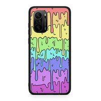 Thumbnail for Xiaomi Poco F3 Melting Rainbow θήκη από τη Smartfits με σχέδιο στο πίσω μέρος και μαύρο περίβλημα | Smartphone case with colorful back and black bezels by Smartfits