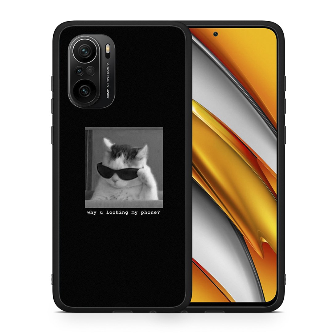 Θήκη Xiaomi Mi 11i Meme Cat από τη Smartfits με σχέδιο στο πίσω μέρος και μαύρο περίβλημα | Xiaomi Mi 11i Meme Cat case with colorful back and black bezels