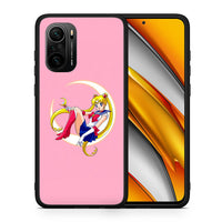 Thumbnail for Θήκη Xiaomi Mi 11i Moon Girl από τη Smartfits με σχέδιο στο πίσω μέρος και μαύρο περίβλημα | Xiaomi Mi 11i Moon Girl case with colorful back and black bezels