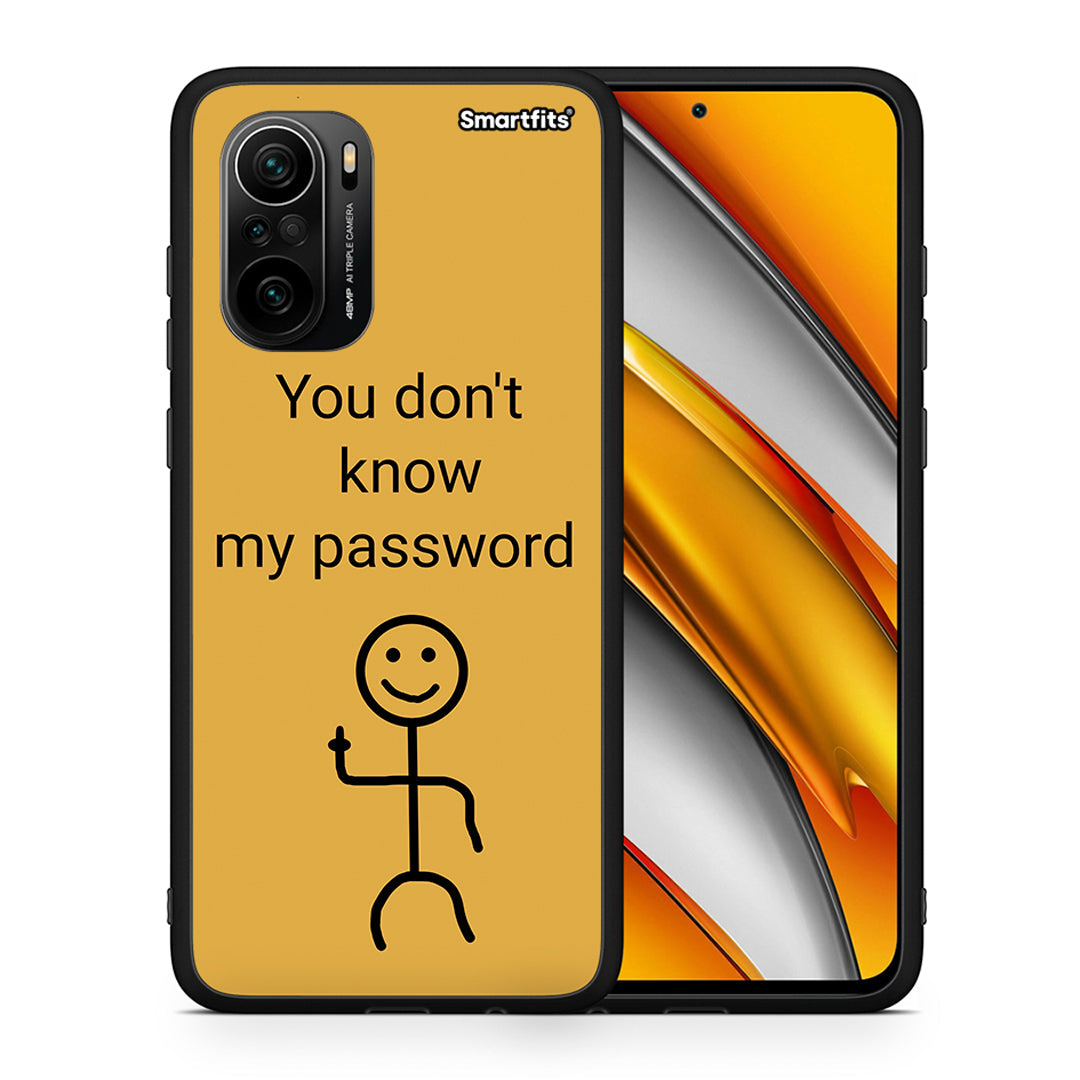 Θήκη Xiaomi Mi 11i My Password από τη Smartfits με σχέδιο στο πίσω μέρος και μαύρο περίβλημα | Xiaomi Mi 11i My Password case with colorful back and black bezels