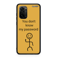 Thumbnail for Xiaomi Poco F3 My Password Θήκη από τη Smartfits με σχέδιο στο πίσω μέρος και μαύρο περίβλημα | Smartphone case with colorful back and black bezels by Smartfits