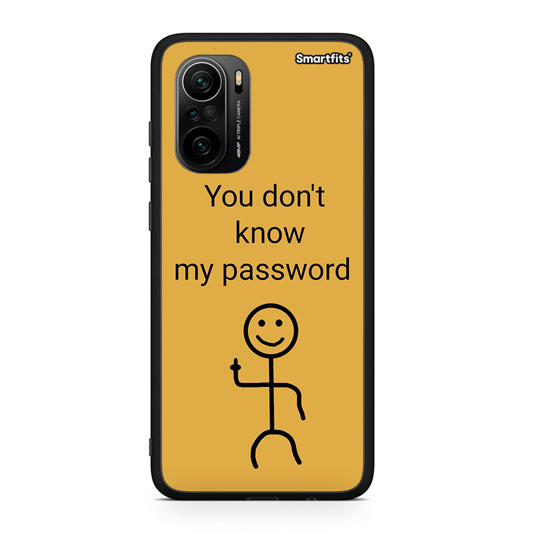 Xiaomi Mi 11i My Password Θήκη από τη Smartfits με σχέδιο στο πίσω μέρος και μαύρο περίβλημα | Smartphone case with colorful back and black bezels by Smartfits